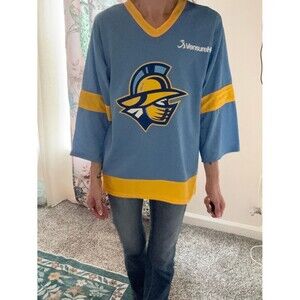 Gwinnett gladiators Light Blue & Gold Hockey Jersey